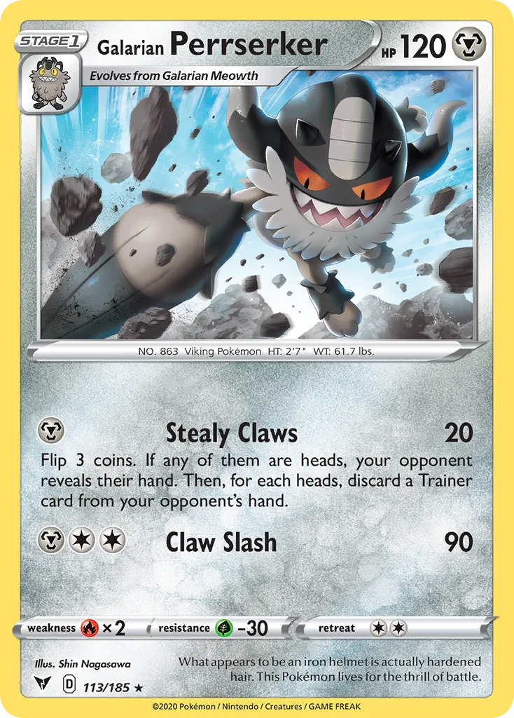 Galarian Perrserker, Vivid Voltage #113/185