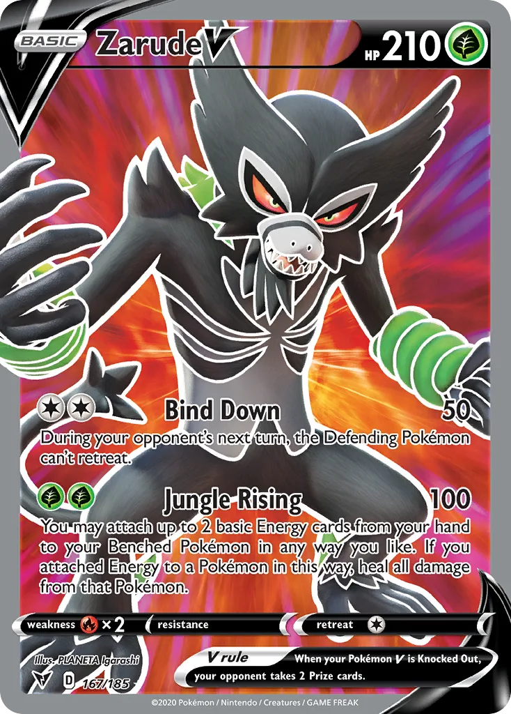Zarude V, Vivid Voltage #167/185