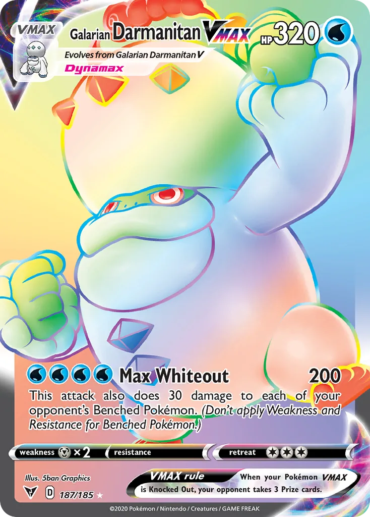 Galarian Darmanitan VMAX, Vivid Voltage #187/185