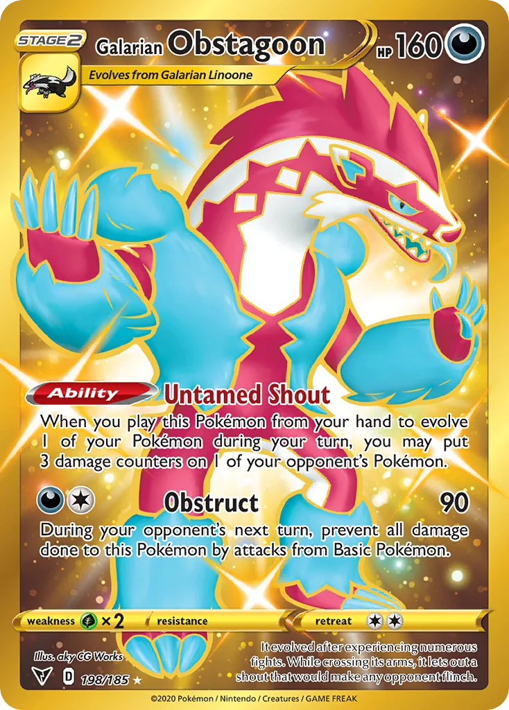Galarian Obstagoon, Vivid Voltage #198/185