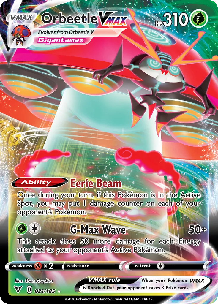 Orbeetle VMAX, Vivid Voltage #021/185