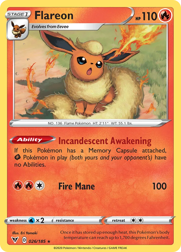 Flareon, Vivid Voltage #026/185