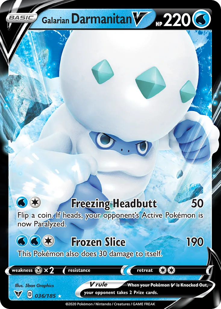 Galarian Darmanitan V, Vivid Voltage #036/185