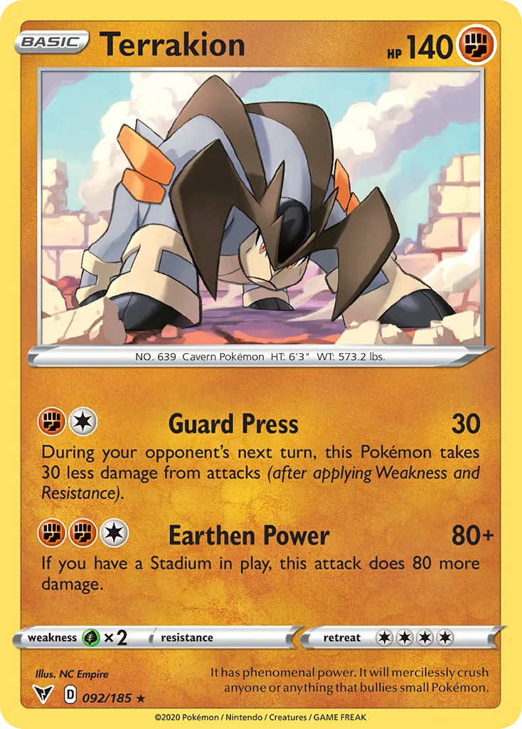 Terrakion, Vivid Voltage #092/185