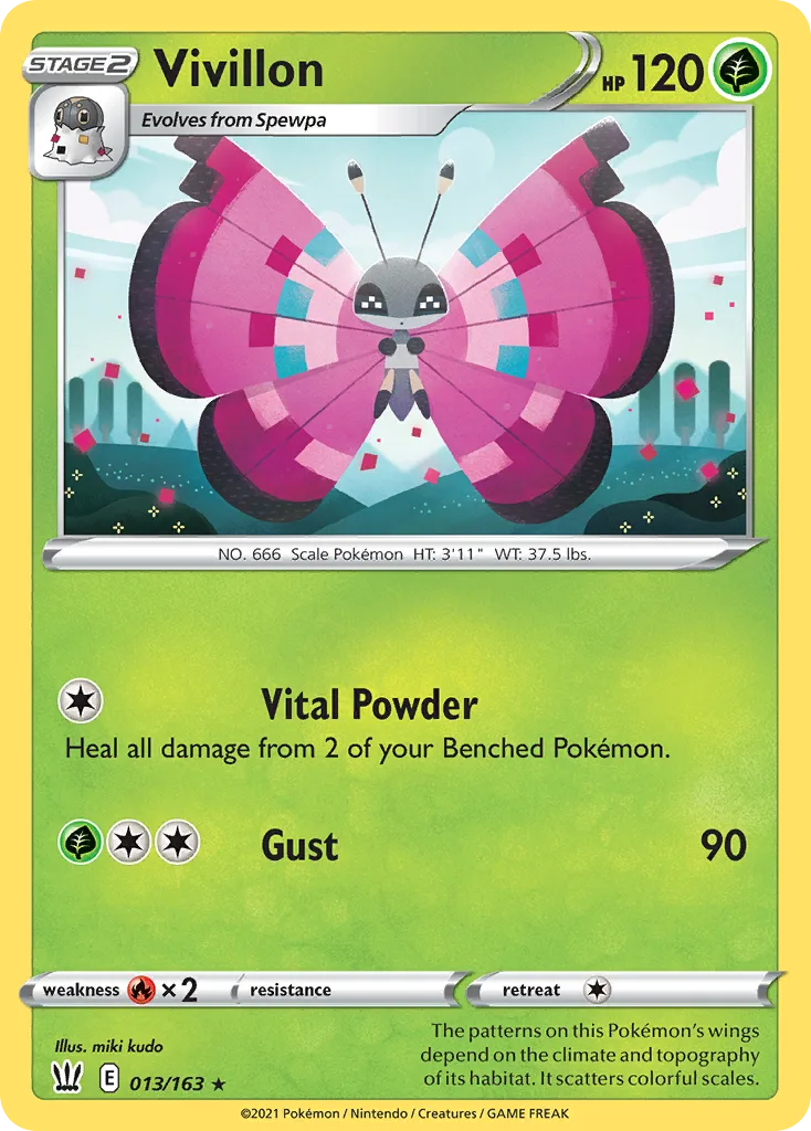Vivillon, Battle Styles #013/163