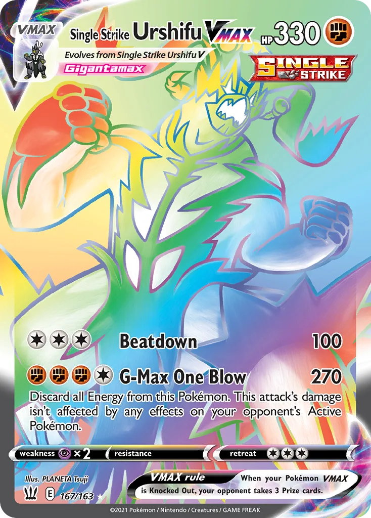 Single Strike Urshifu VMAX, Battle Styles #167/163