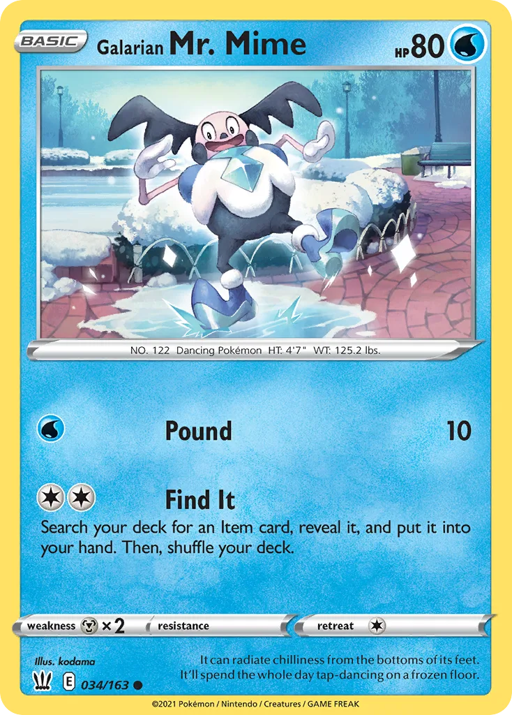 Galarian Mr. Mime, Battle Styles #034/163