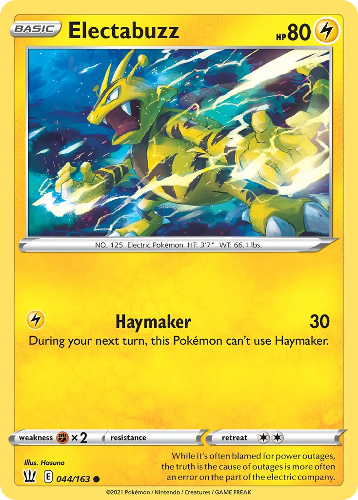 Electabuzz, Battle Styles #044/163