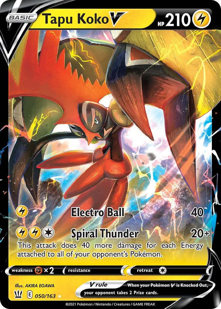 Tapu Koko V, Battle Styles #050/163