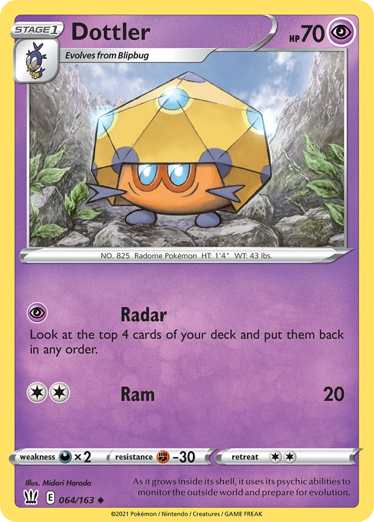 Dottler, Battle Styles #064/163
