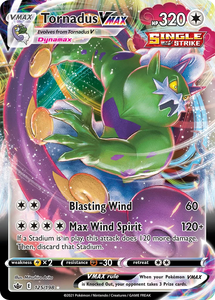 Tornadus VMAX, Chilling Reign #125/198