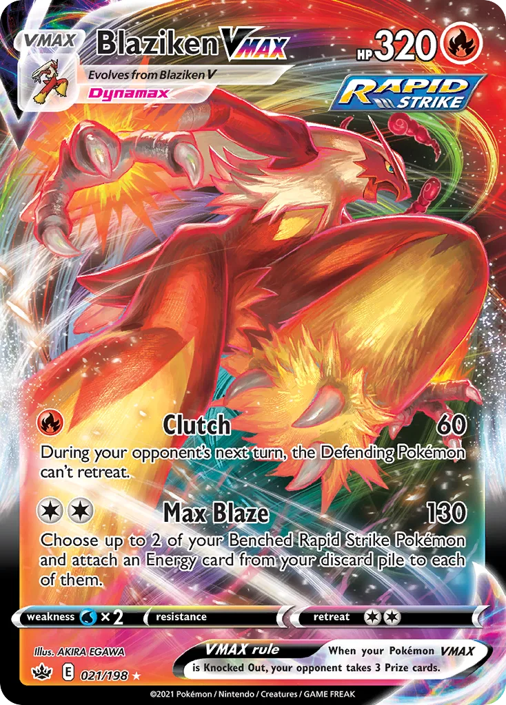 Blaziken VMAX, Chilling Reign #021/198