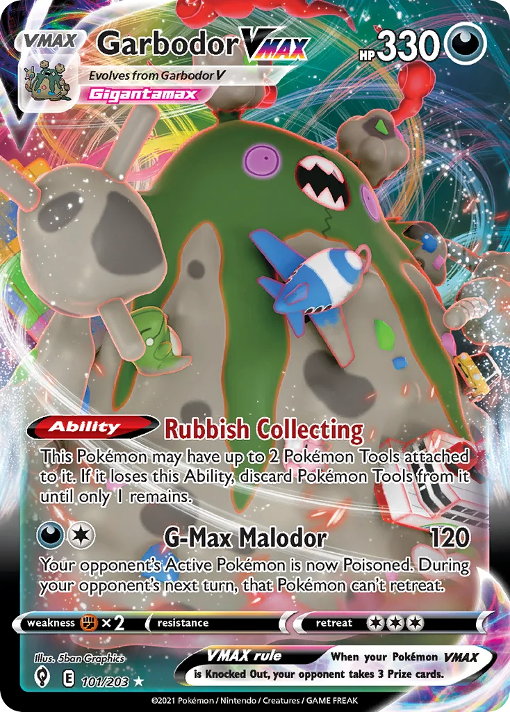 Garbodor VMAX, Evolving Skies #101/203
