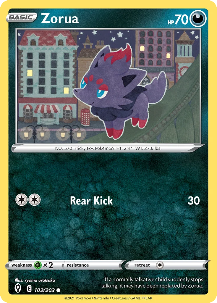 Zorua, Evolving Skies #102/203
