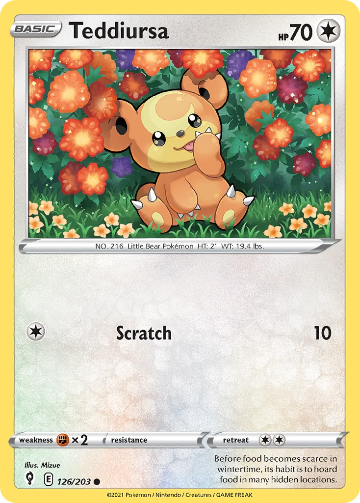 Teddiursa, Evolving Skies #126/203