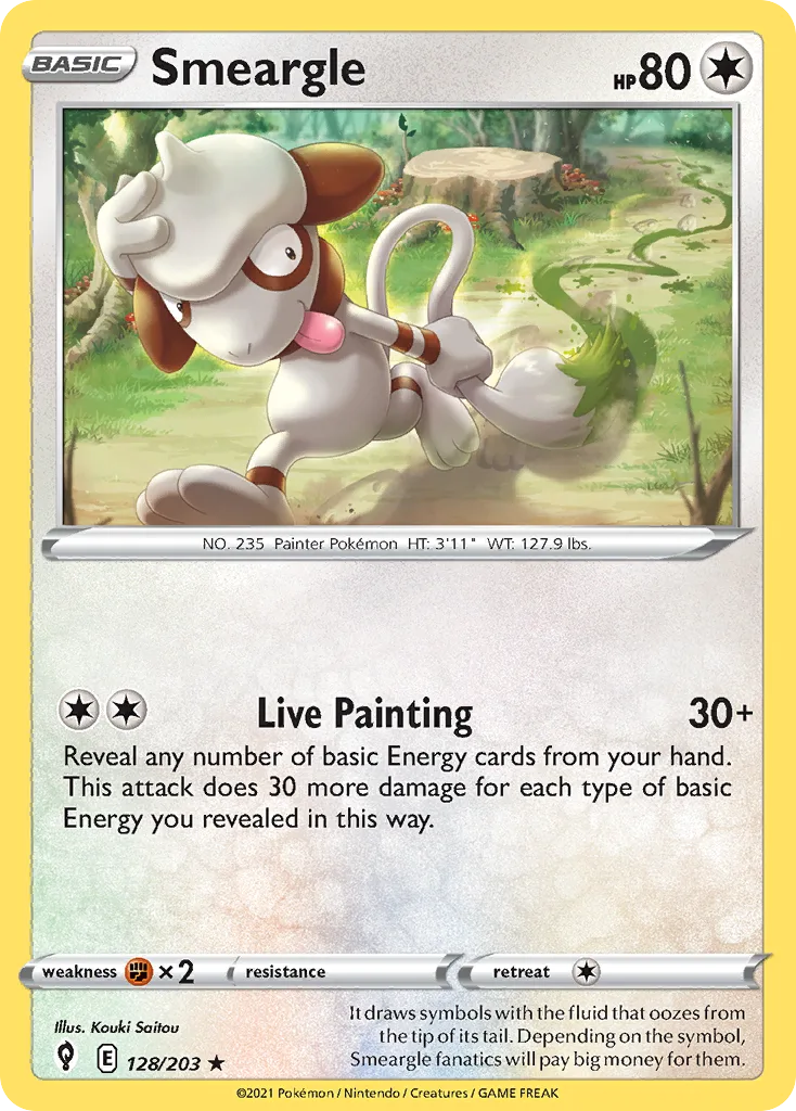 Smeargle, Evolving Skies #128/203