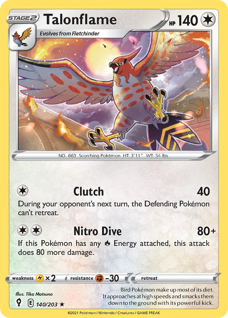 Talonflame, Evolving Skies #140/203