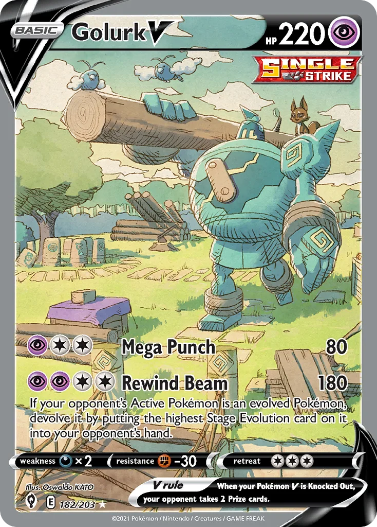 Golurk V, Evolving Skies #182/203