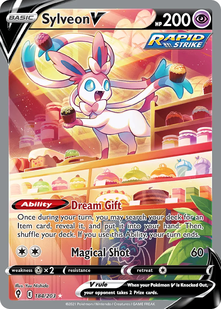 Sylveon V, Evolving Skies #184/203
