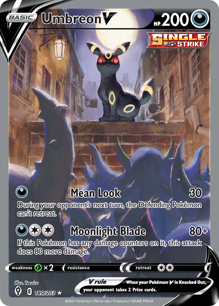 Umbreon V, Evolving Skies #189/203