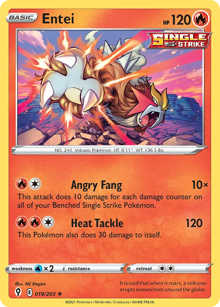 Entei, Evolving Skies #019/203