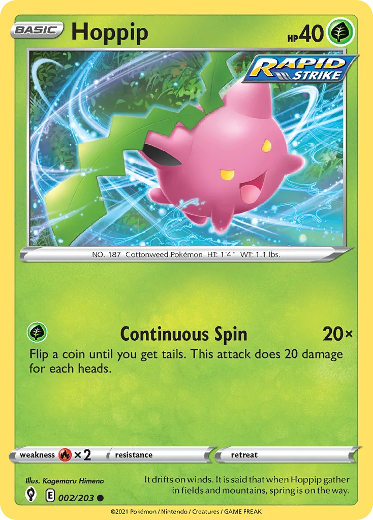 Hoppip, Evolving Skies #002/203