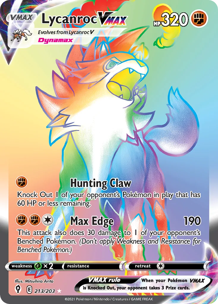 Lycanroc VMAX, Evolving Skies #213/203