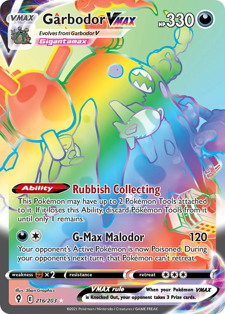 Garbodor VMAX, Evolving Skies #216/203