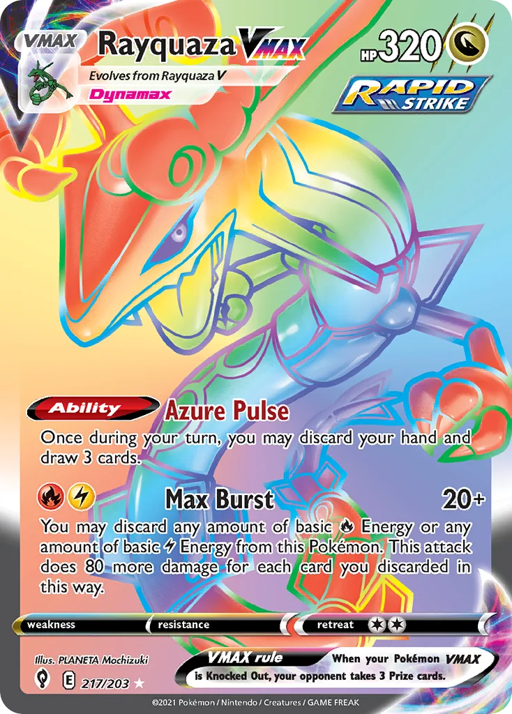 Rayquaza VMAX, Evolving Skies #217/203