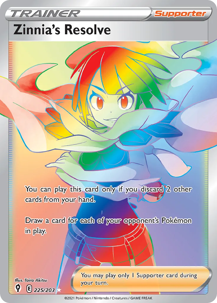 Zinnia's Resolve, Evolving Skies #225/203