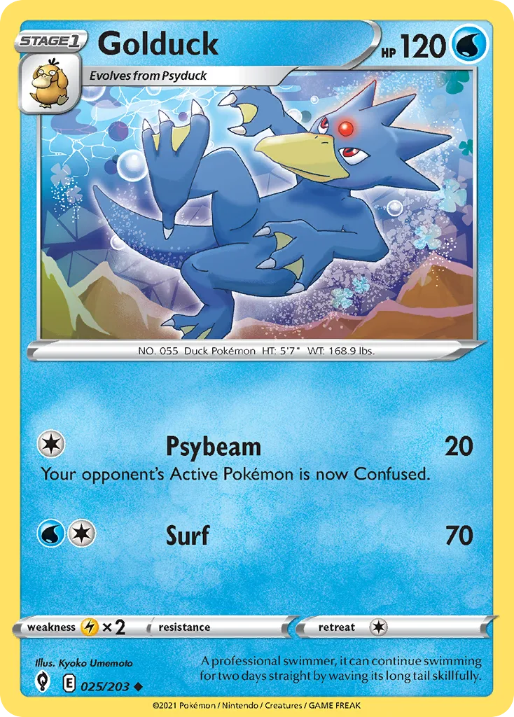 Golduck, Evolving Skies #025/203