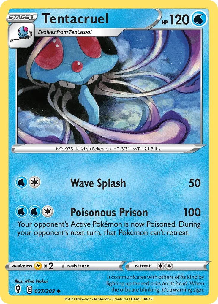 Tentacruel, Evolving Skies #027/203