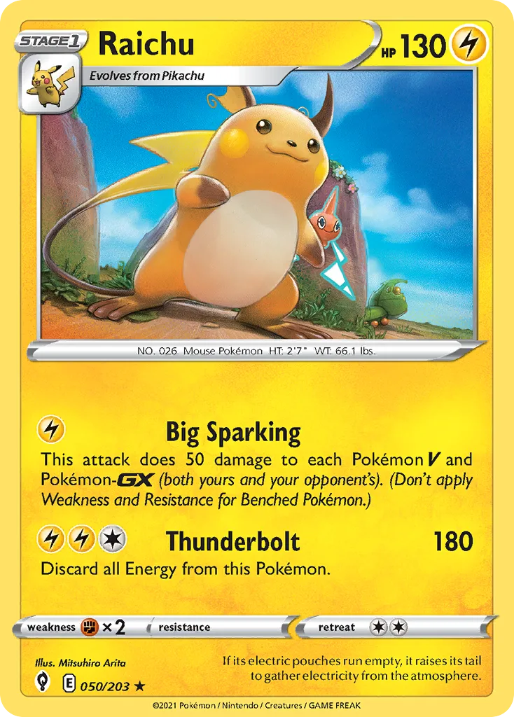 Raichu, Evolving Skies #050/203