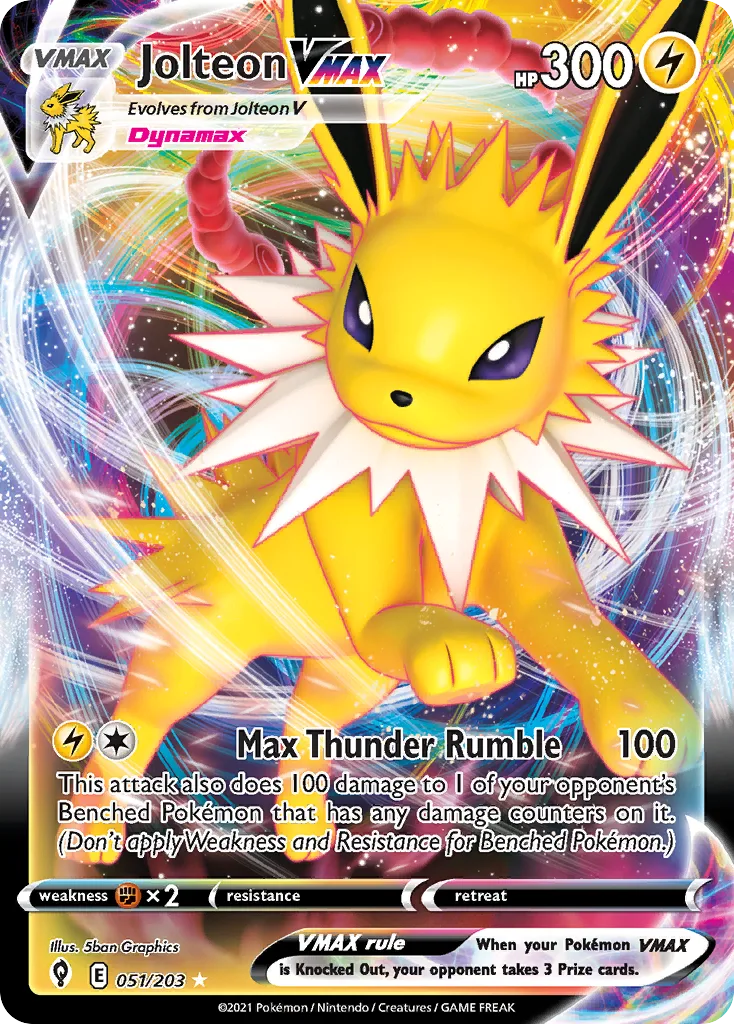 Jolteon VMAX, Evolving Skies #051/203