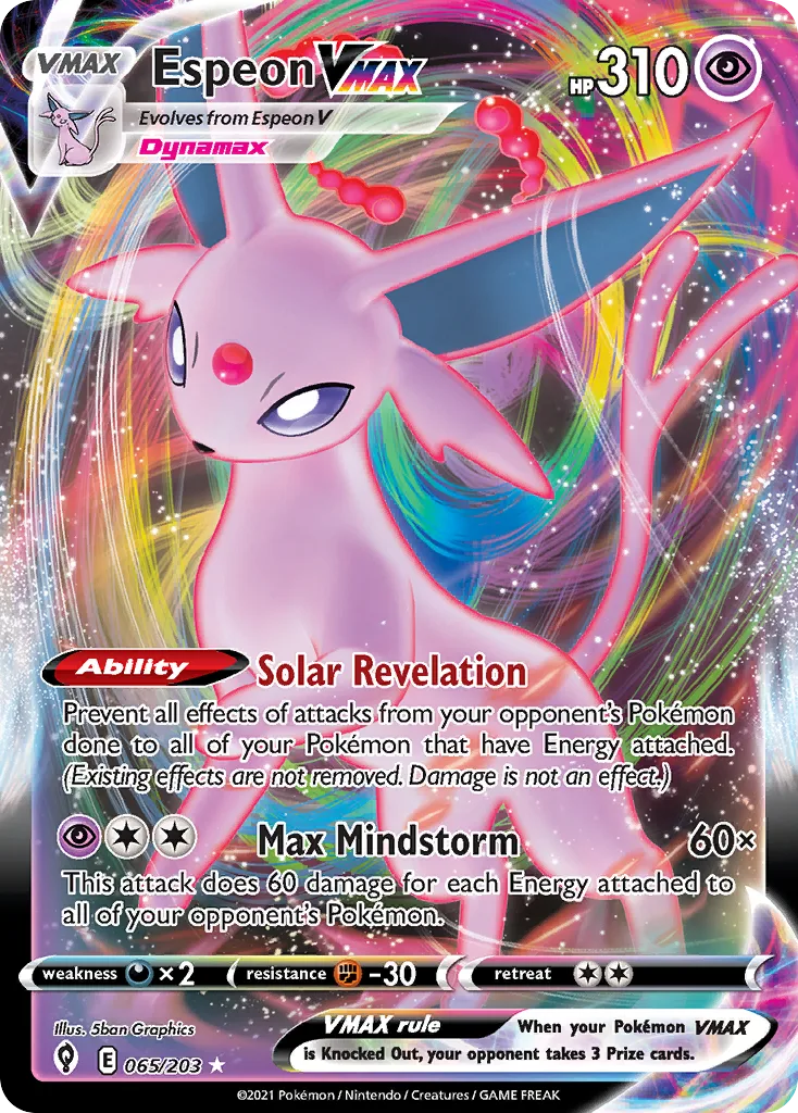 Espeon VMAX, Evolving Skies #065/203
