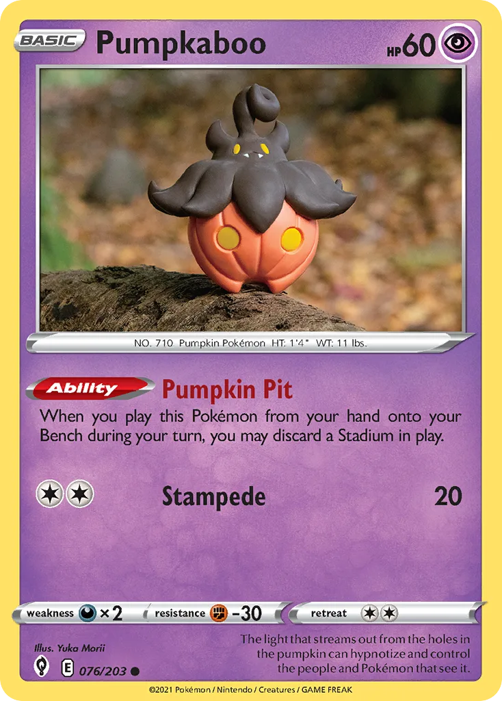 Pumpkaboo, Evolving Skies #076/203