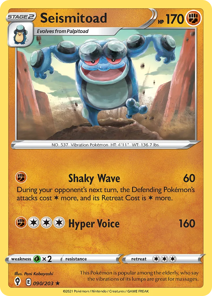Seismitoad, Evolving Skies #090/203