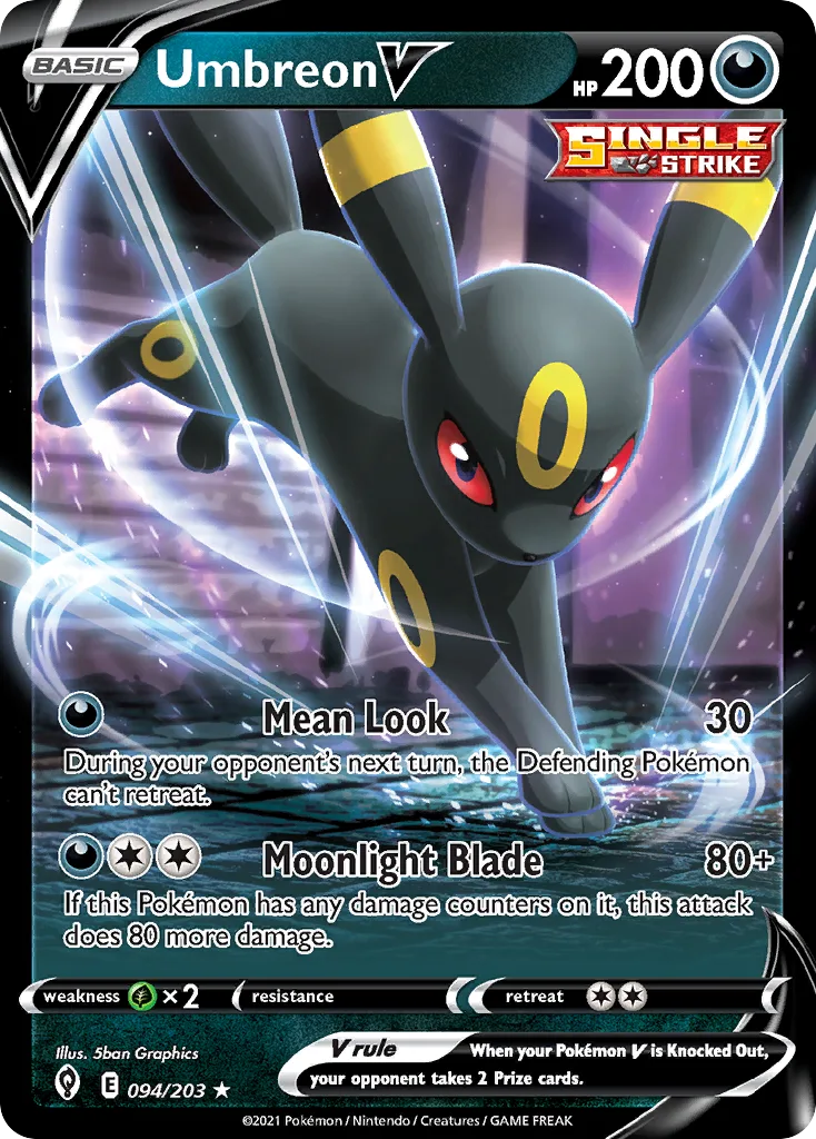 Umbreon V, Evolving Skies #094/203