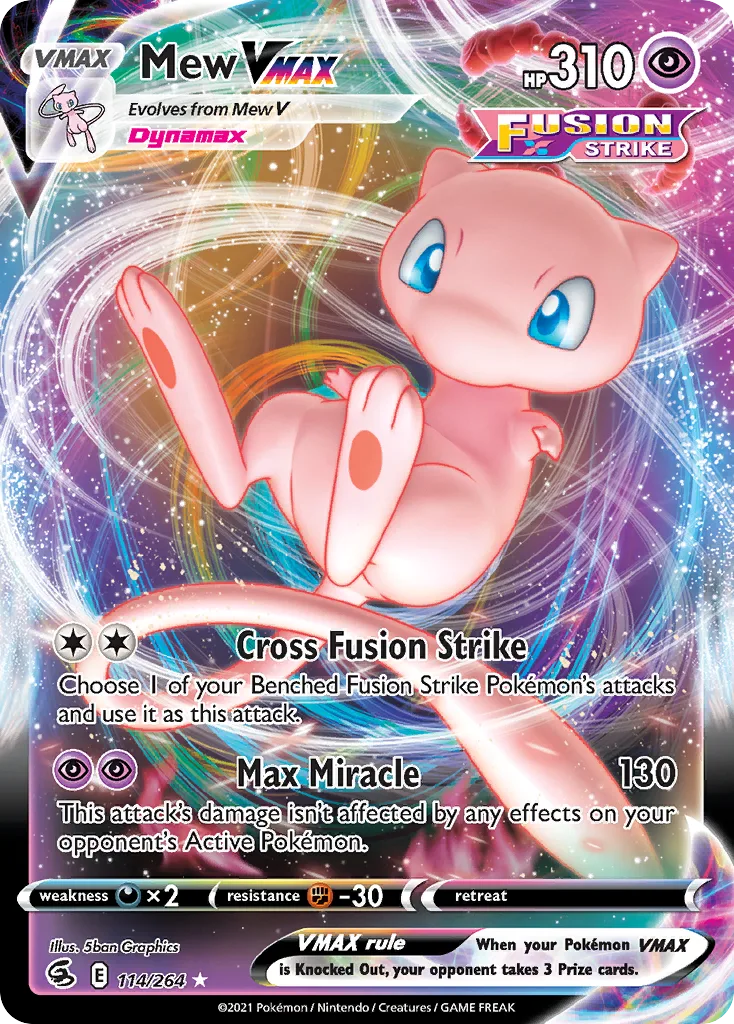 Mew VMAX, Fusion Strike #114/264