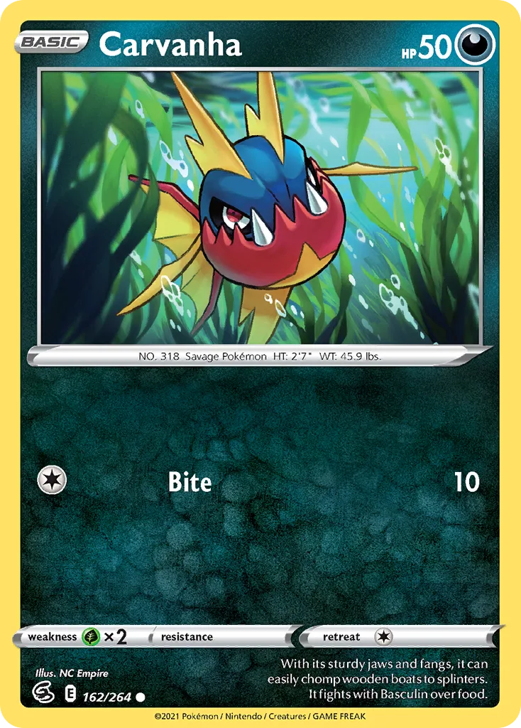 Carvanha, Fusion Strike #162/264