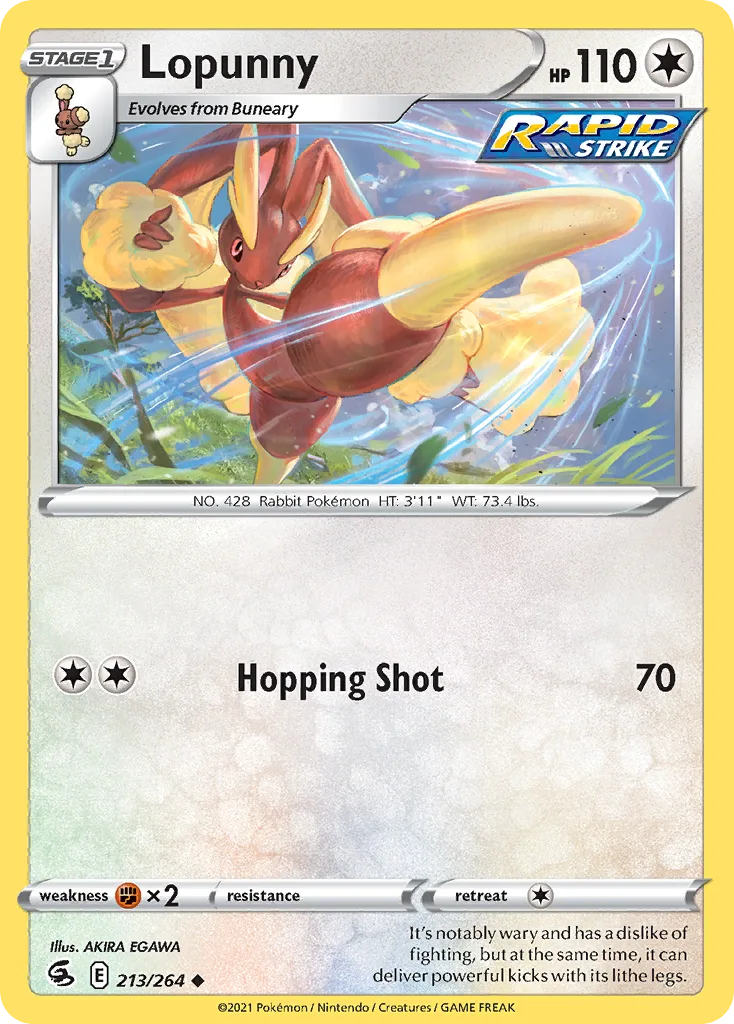 Lopunny, Fusion Strike #213/264