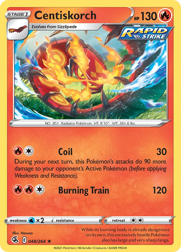 Centiskorch, Fusion Strike #048/264