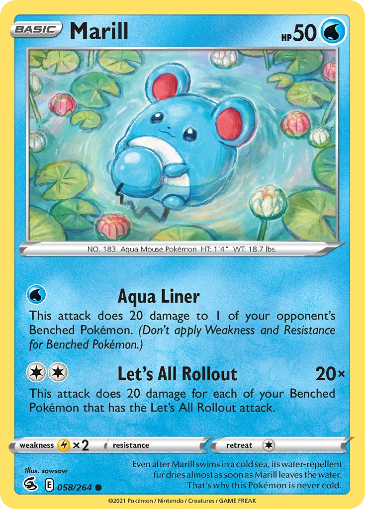 Marill, Fusion Strike #058/264