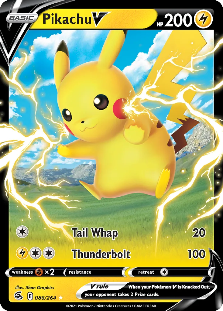 Pikachu V, Fusion Strike #086/264