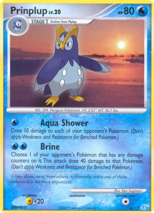 Prinplup, DP Trainer Kit Manaphy #6/12