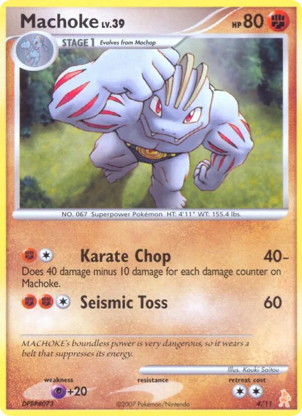 Machoke, DP Trainer Kit Lucario #4/11