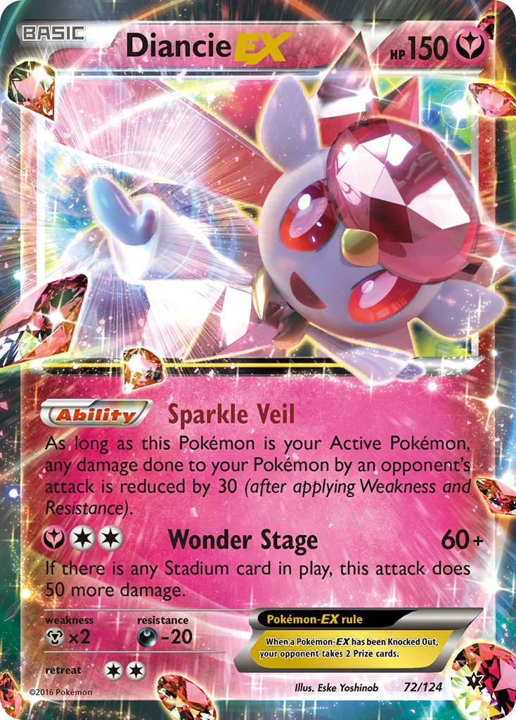 Diancie-EX, Fates Collide #72/124