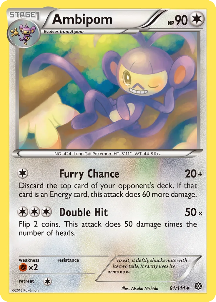 Ambipom, Steam Siege #91/114