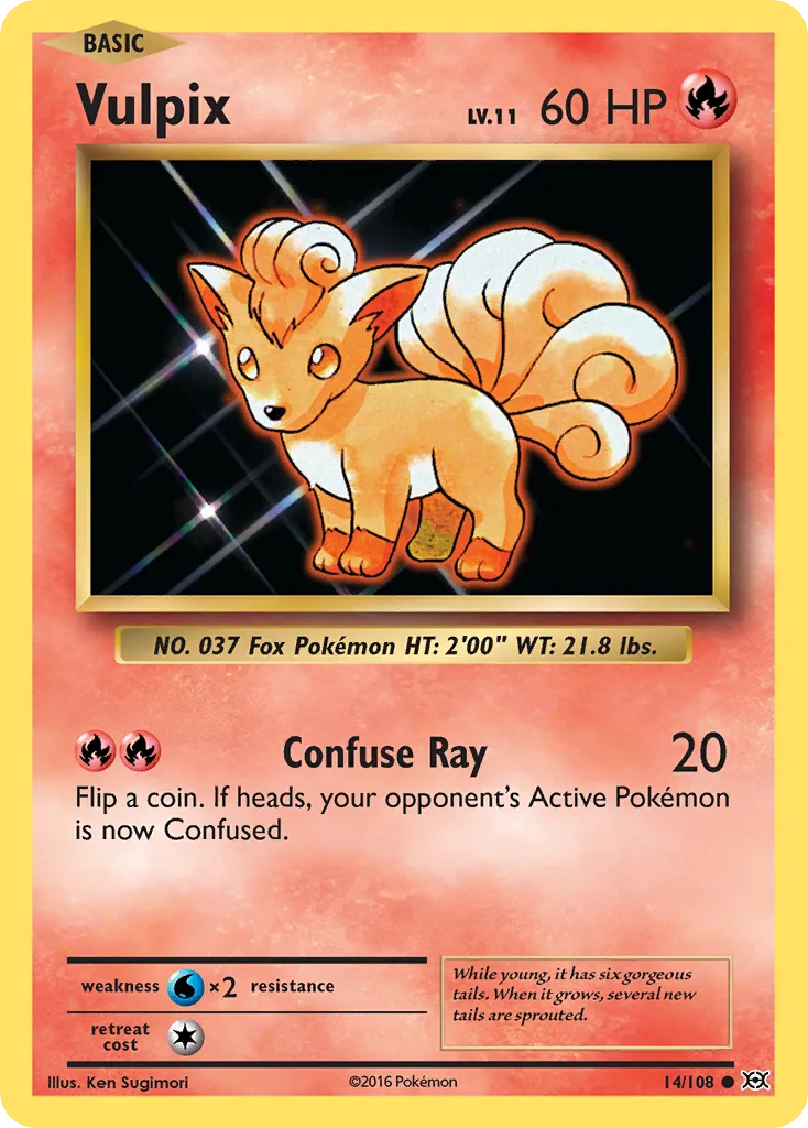 Vulpix, Evolutions #14/108