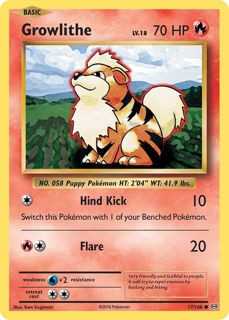 Growlithe, Evolutions #17/108